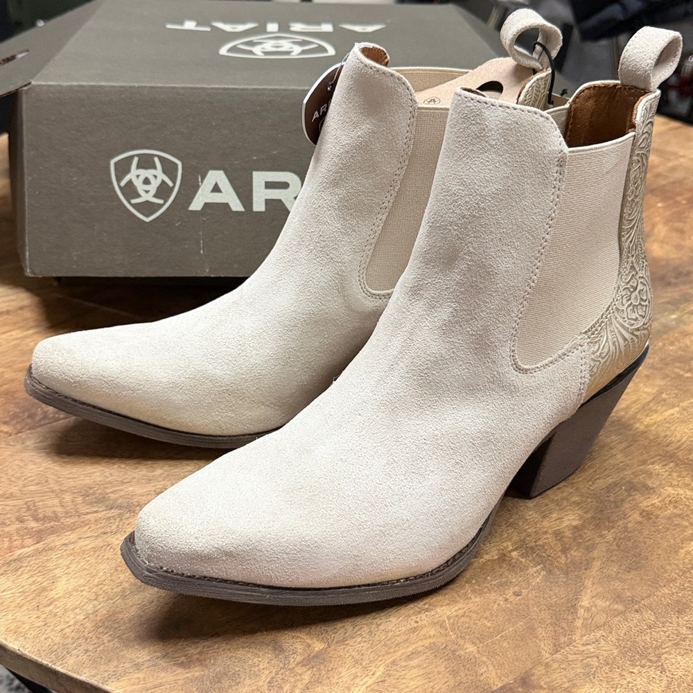 Ariat Cream Ankle Boots